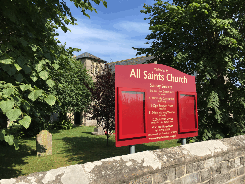 Classic Range classic aluminium church noticeboard